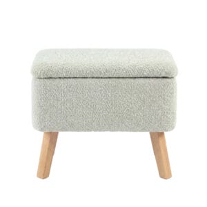 Bebe & Beyond Soother Nursing Chair and Stool Sage Boucle (6)