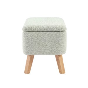 Bebe & Beyond Soother Nursing Chair and Stool Sage Boucle (7)