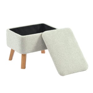 Bebe & Beyond Soother Nursing Chair and Stool Sage Boucle (8)