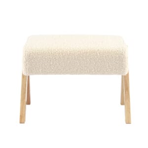 Bebe & Beyond Storyteller Nursing Chair and Stool Off White Ted (6)