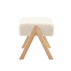 Bebe & Beyond Storyteller Nursing Chair and Stool Off White Ted (7)