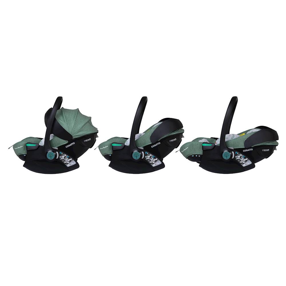Cosatto Woosh City Recline Car Seat Bundle Meadow