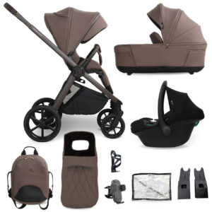 My Babiie MB450 LUXE 3in1 Travel System with i Size Car Seat Cookie