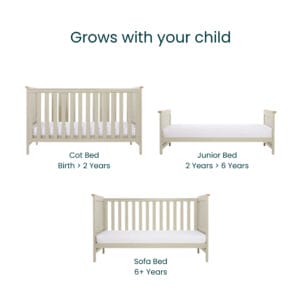 Tutti Bambini Misha Hallee 2 Piece Room Set Mushroom Golden Oak (5)