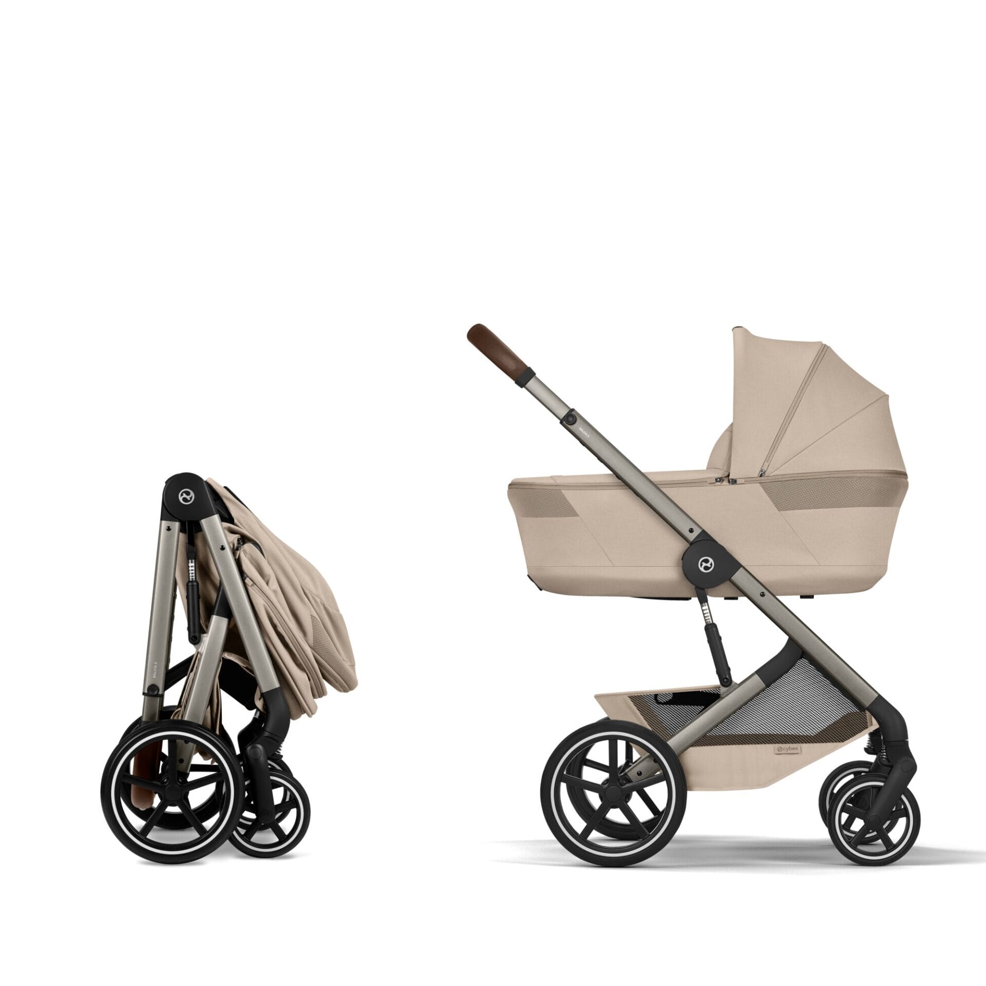 Cybex BALIOS S LUX Fold Carrycot Accessory Bundle Almond Beige (1)