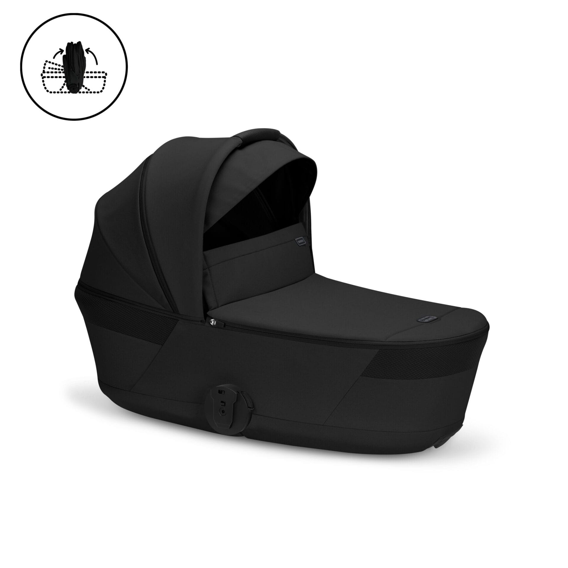 Cybex BALIOS S LUX Fold Carrycot Accessory Bundle Moon Black (2)