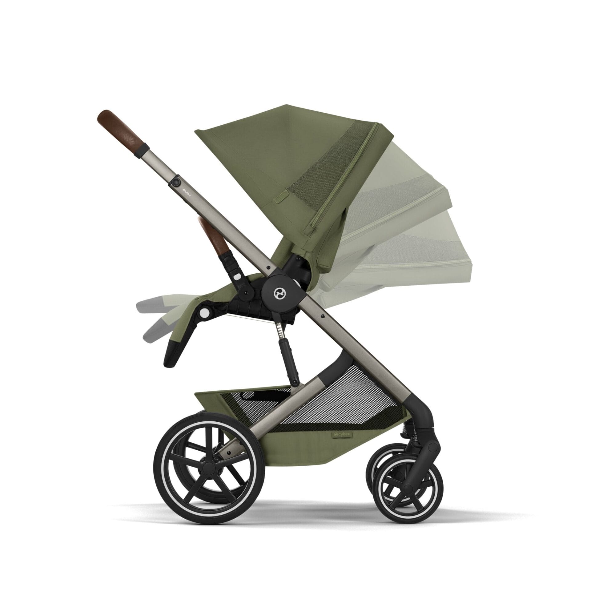 Cybex BALIOS S LUX Fold Carrycot Accessory Bundle Moss Green (5)
