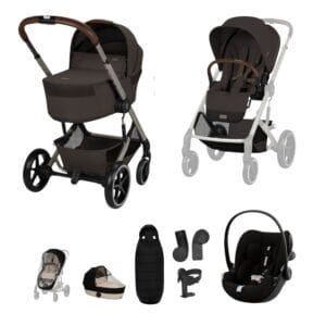 Cybex BALIOS S LUX Fold Carrycot Travel System Bundle Chocolate Brown