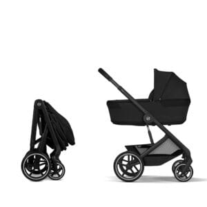 Cybex BALIOS S LUX Fold Carrycot Travel System Bundle Moon Black (1)