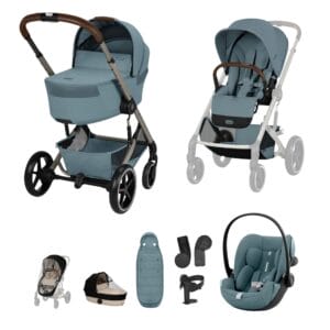 Cybex BALIOS S LUX Fold Carrycot Travel System Bundle Stormy Blue