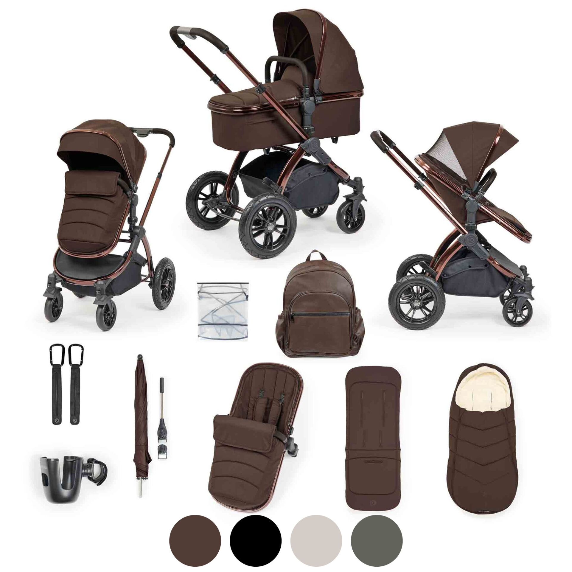 Ickle Bubba Stomp Luxe Elements Edition 12 Piece Pram