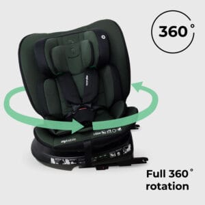 My Babiie MBCS200 i Size (40 150cm) Spin Car Seat Forest Green (2)