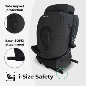 My Babiie MBCS200 i Size (40 150cm) Spin Car Seat Forest Green (5)