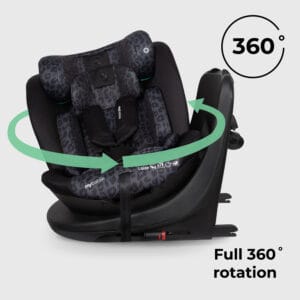 My Babiie MBCS300 i Size (40 150cm) Spin Car Seat Black Leopard (3)
