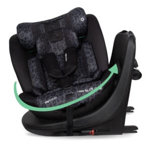 My Babiie MBCS300 i Size (40 150cm) Spin Car Seat Black Leopard