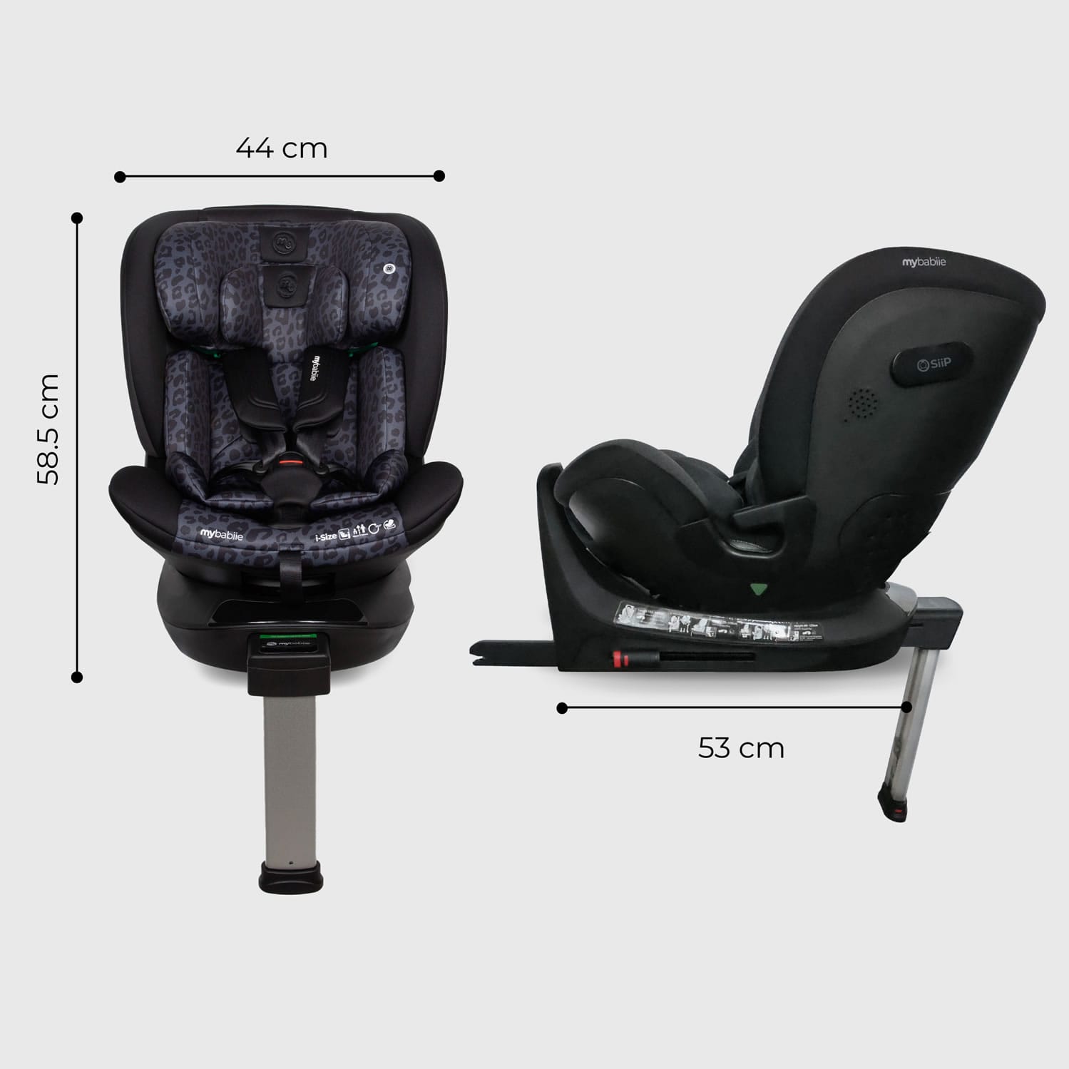My Babiie MBCS400 Group 0+ 1 2 3 i Size Car Seat Black Leopard (8)