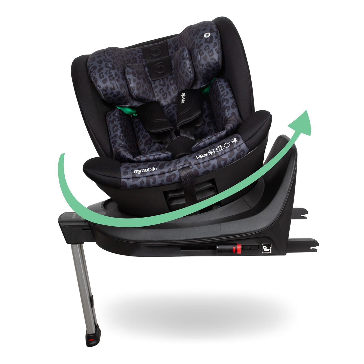 My Babiie MBCS400 Group 0+ 1 2 3 i Size Car Seat Black Leopard