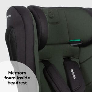 My Babiie MBCS75 i Size (76 150cm) Car Seat ISOFIX Forest Green (4)