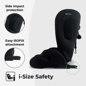My Babiie MBCS75 i Size (76 150cm) Car Seat ISOFIX Forest Green (5)