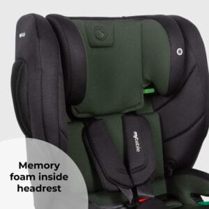 My Babiie MBCS80 i Size (76 150cm) Car Seat ISOFIX Forest Green (4)
