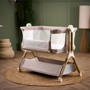 Obaby Cloud Bedside Crib Nutmeg (1)