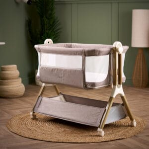 Obaby Cloud Bedside Crib Nutmeg
