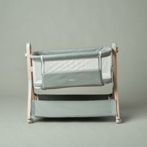 Obaby Cloud Bedside Crib Sage (1)