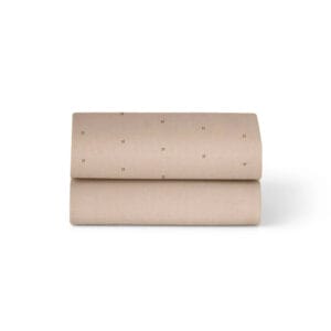 Snuz Twin Pack Crib Sheets Mocha Cross (1)