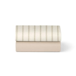 Snuz Twin Pack Crib Sheets Sage Dash Stripe (1)