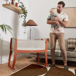 SnuzPod Studio Bedside Crib Florence Ember (5)