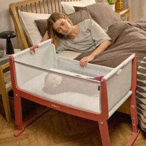 SnuzPod Studio Bedside Crib Florence Ember (6)