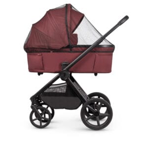 Venicci Upline 3 Hunter Red Carrycot 7 mosquito net