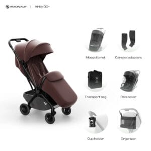 Avionaut Airby Complete Stroller Bundle Burgundy