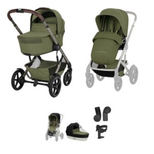 Cybex TALOS S LUX 2026 Fold Cot Accessory Bundle - Moss Green