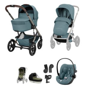 Cybex TALOS S LUX 2026 Fold Cot Travel System Bundle - Stormy Blue