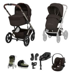 Cybex TALOS S LUX 2026 Fold Cot Ultimate Travel System Bundle - Chocolate Brown