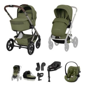 Cybex TALOS S LUX 2026 Fold Cot Ultimate Travel System Bundle - Moss Green
