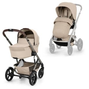 Cybex TALOS S LUX 2026 and Fold Cot Almond Beige