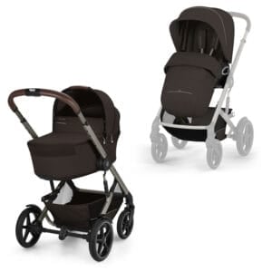 Cybex TALOS S LUX 2026 and Fold Cot Chocolate Brown