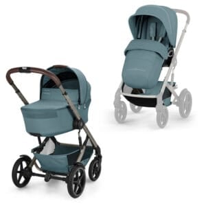 Cybex TALOS S LUX 2026 and Fold Cot Stormy Blue