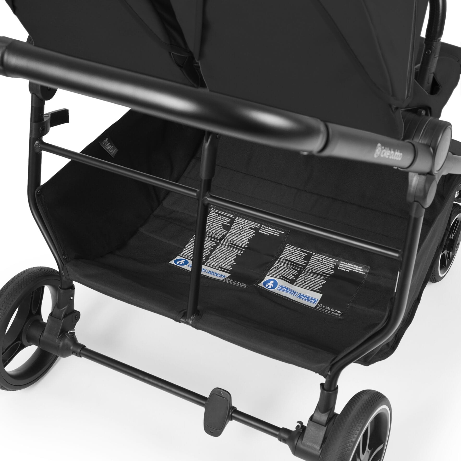 Ickle Bubba Altair Double Stroller Black (12)