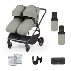 Ickle Bubba Altair Double Stroller Laurel Green
