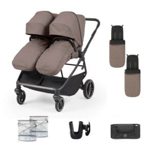 Ickle Bubba Altair Double Stroller Mink