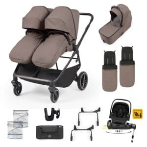 Ickle Bubba Altair Growing Family 13 Piece Travel System With i Size Nimbus Car Seat & Isofix Base Mink