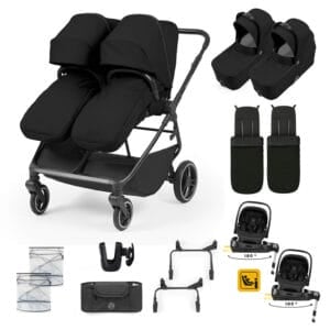 Ickle Bubba Altair Twin 17 Piece Travel System Black