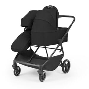 Ickle Bubba Altair Twin Stroller Black (1)
