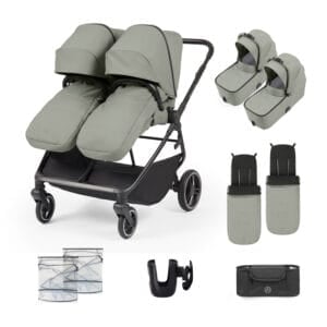 Ickle Bubba Altair Twin Stroller Laurel Green