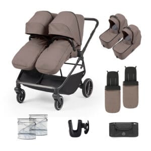 Ickle Bubba Altair Twin Stroller Mink