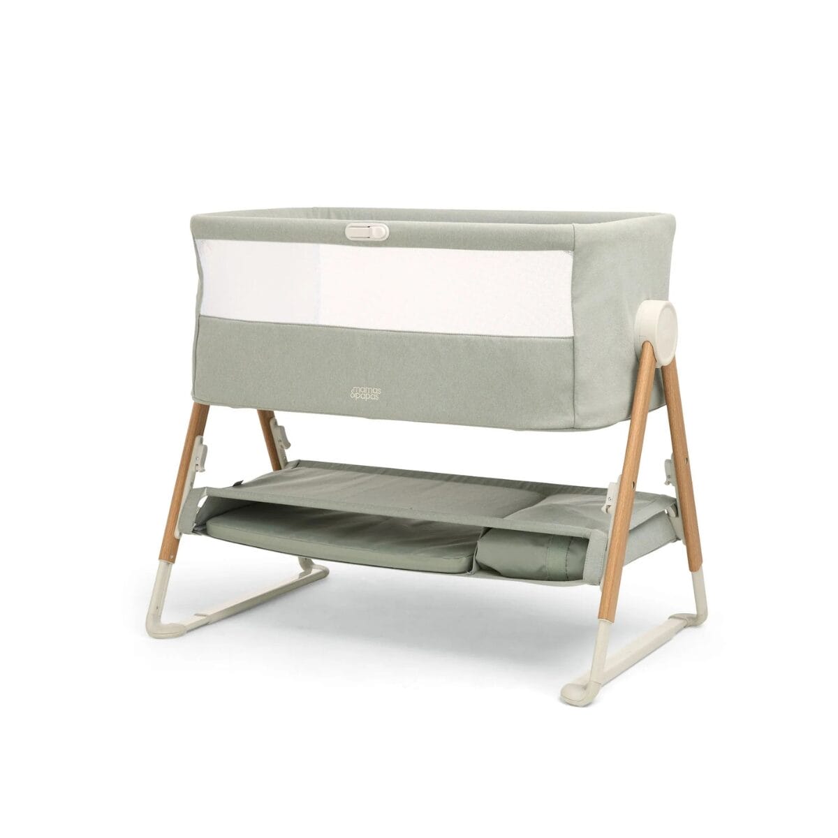 Mamas & Papas Lua Bedside Crib Sage (3)