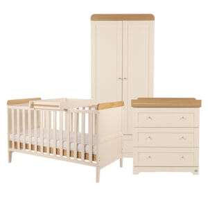 Tutti Bambini Rio 3 Piece Room Set Cashmere Honey Oak